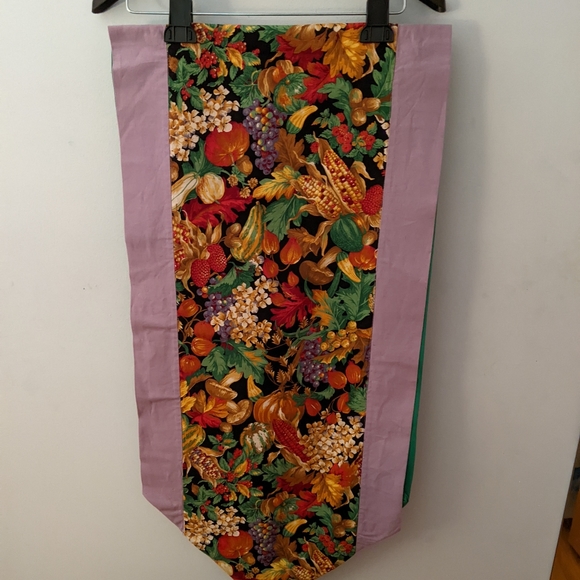 Hand Crafted Other - Fall/Harvest Themed Veggie Table Runner, 69 " Long x 16.5" Wide, Made in USA